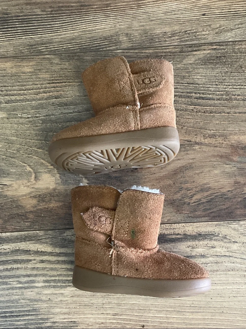 UGG Toddlers' Keelan Suede Shearling Sheepskin Boots 10960891